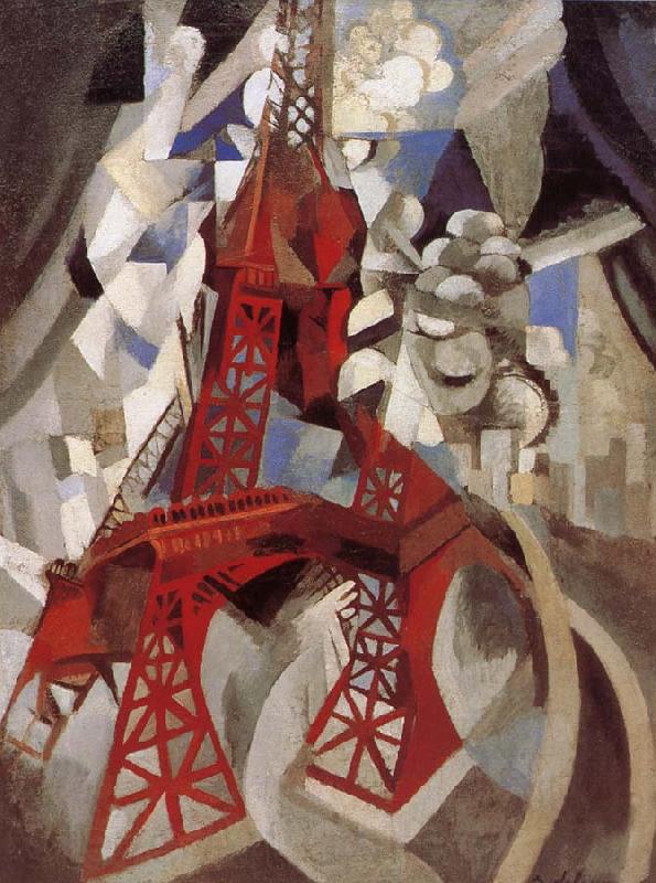 Delaunay, Robert Eiffel Tower  Red tower Spain oil painting art
